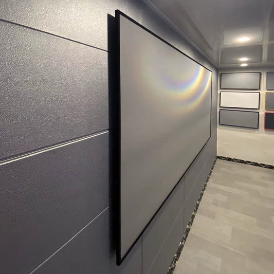 F1HALR Black Diamond ALR-1.5 Ambient Light Rejecting Edge Frame Projection Screen for Standard Long Throw Projectors