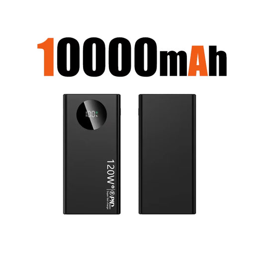 120W 50000mAh High-Capacity Power Bank with Fast Charging for iPhone, Samsung, and Huawei - Portable Battery Charger 2024
