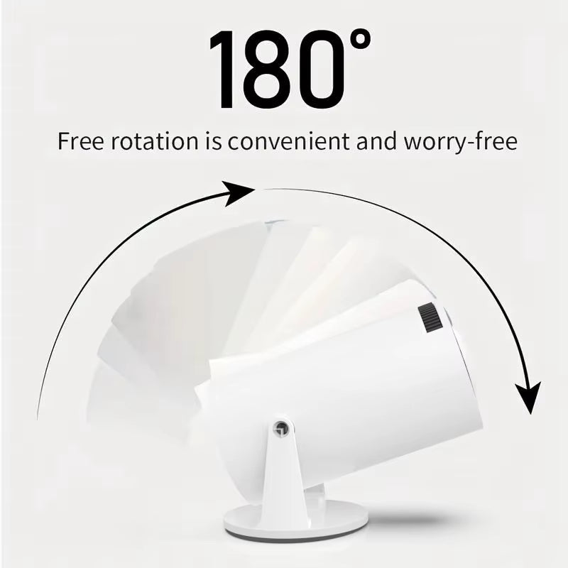 Portable Mini Video Projector for Outdoor Home Theater with 130-Inch Screen, WiFi and Bluetooth - HY300 Pro Smart Projector