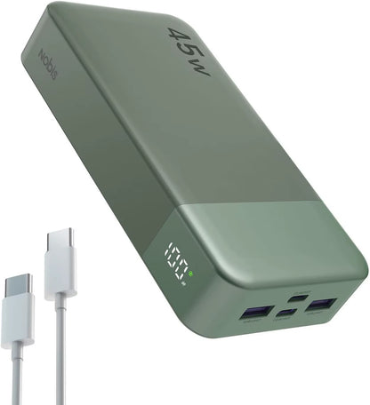 NOBIS 20000Mah Power Bank 45W Fast Charging Battery Pack with LED Display for Iphone Android Laptop Etc