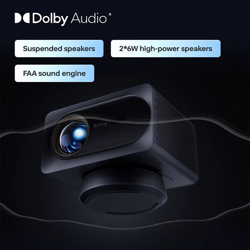 Formovie Xming V1 Ultra Portable Mini LED Projector - Native 4K Laser Cinema, 2+32GB Storage, 700 CVIA Lumens, Dolby Audio