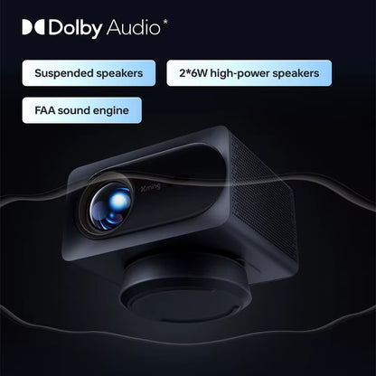 Formovie Xming V1 Ultra Portable Mini LED Projector - Native 4K Laser Cinema, 2+32GB Storage, 700 CVIA Lumens, Dolby Audio