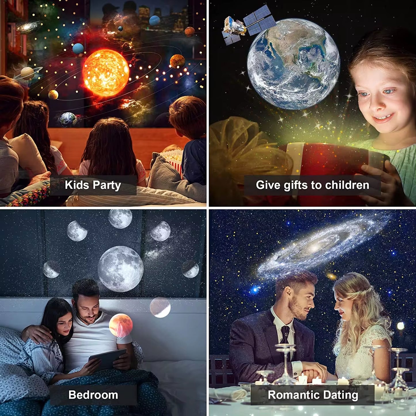 13-in-1 Star and Galaxy Projector: Planetarium Aurora Night Light for Bedrooms and Kids