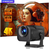 Magcubic HY320 Mini 720P Android 11 4K Projector with 300 ANSI Lumens, WiFi 6, Bluetooth 5.0, and 180° Rotatable Design for Outdoor Cinema