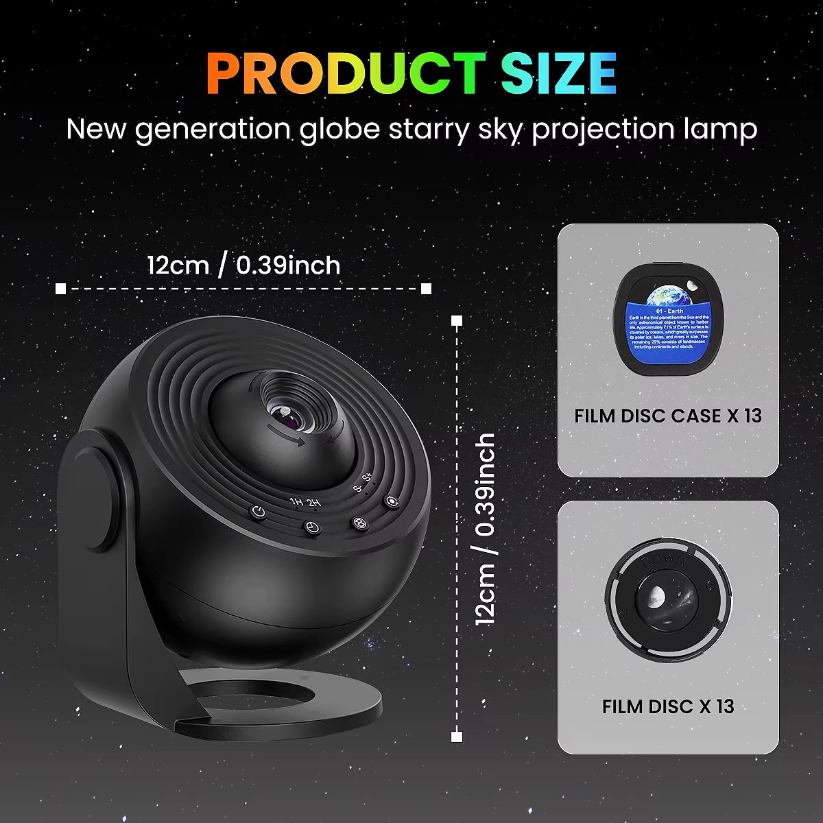 13-in-1 Star and Galaxy Projector: Planetarium Aurora Night Light for Bedrooms and Kids