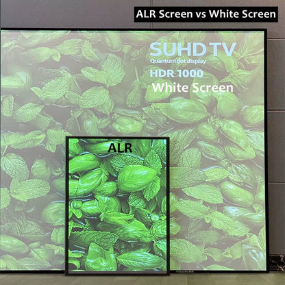 F1HALR Black Diamond ALR-1.5 Ambient Light Rejecting Edge Frame Projection Screen for Standard Long Throw Projectors