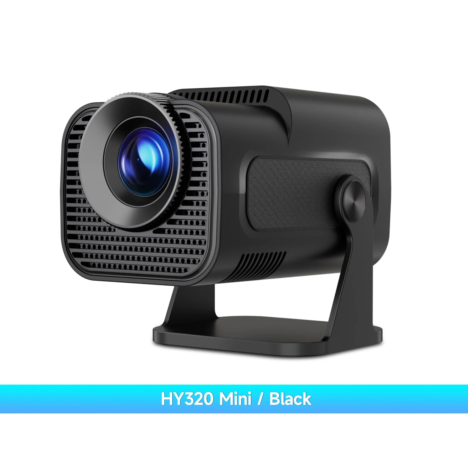 Magcubic HY320 Mini 720P Android 11 4K Projector with 300 ANSI Lumens, WiFi 6, Bluetooth 5.0, and 180° Rotatable Design for Outdoor Cinema