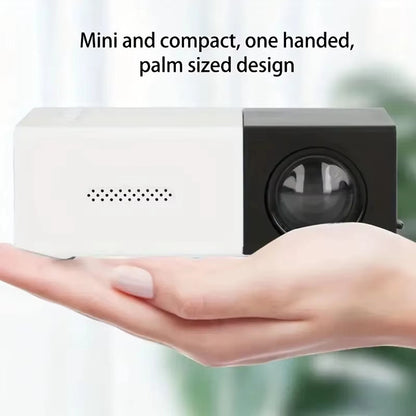 YG300 Mini Portable HD Projector for Home and Outdoor Use with USB, HDMI, and SD Card Connectivity