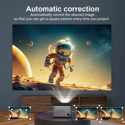 Magcubic 1080P Native HY350 Auto Focus Home Cinema Projector with Android 11, 4K, Wifi 6, 580 ANSI Lumens, 2GB RAM, 32GB Storage, Voice Control, and Bluetooth 5.0