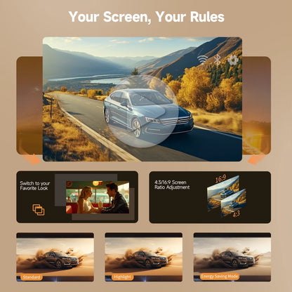 Magcubic HY310X 4K Mini Projector - Full HD 1080P, 420 ANSI Lumens, Android 11, Auto Focus, Keystone Correction for Outdoor Theater Use