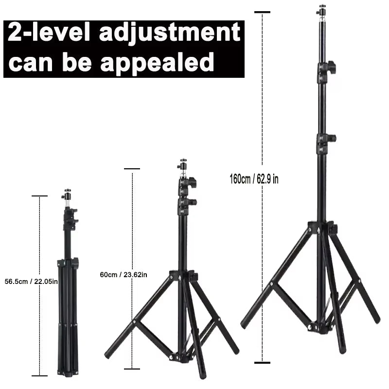 Extendable 160cm Projector Bracket Travel Tripod Lighting Stand for Magcubic HY300 and HY320 Mini Projectors and Cameras