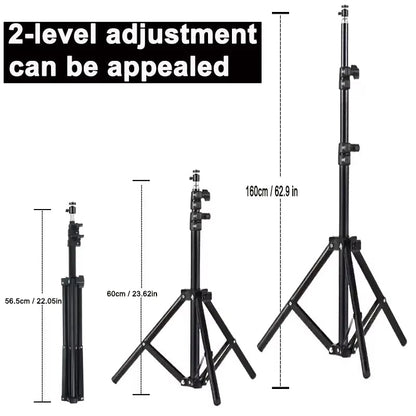 Extendable 160cm Projector Bracket Travel Tripod Lighting Stand for Magcubic HY300 and HY320 Mini Projectors and Cameras