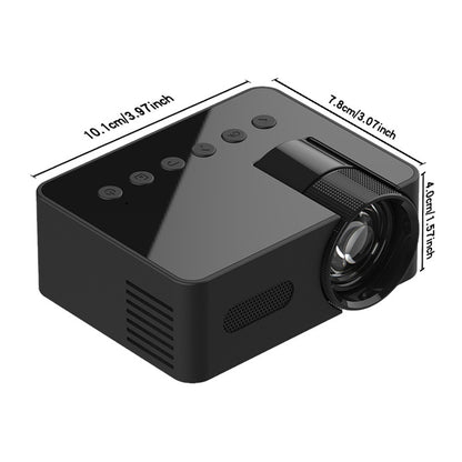 YT100 Portable HD Mini Projector with Wireless Phone Connectivity for Home Use