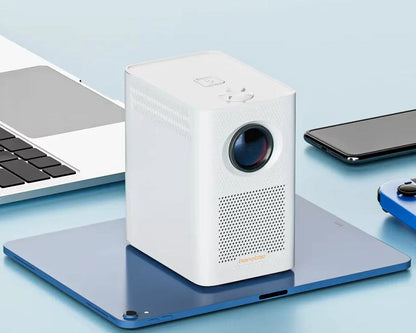 S30MAX Portable Smart Mini Projector - 1080P, 9500 Lumens, Android with Wi-Fi and Bluetooth Remote