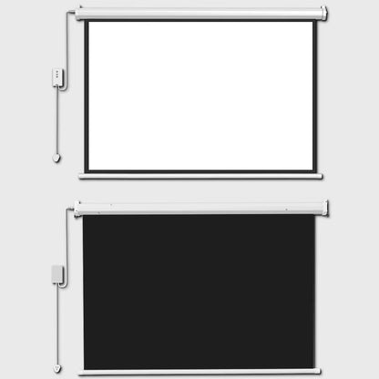 Remote Control HD Projection Screen 72Inch 16:9 Wide View Motorized Projector Screens Fabric with for 3D HD Beamer Cinema Room