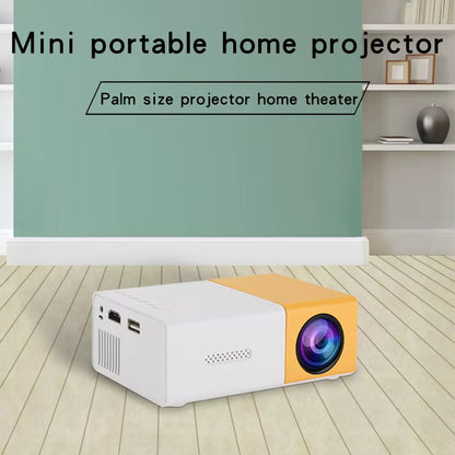 YG300 Mini Portable HD Projector for Home and Outdoor Use with USB, HDMI, and SD Card Connectivity