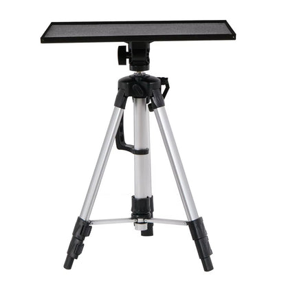 Foldable Aluminum Tripod Projector and Laptop Stand with Adjustable Height, Plate, and Carrying Bag