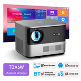 Thundeal TDA6 Full HD 1080P 2K 4K Video Home Theater Projector with Auto Focus, 5G WiFi, Android Compatibility, and 3D Functionality - Portable Design