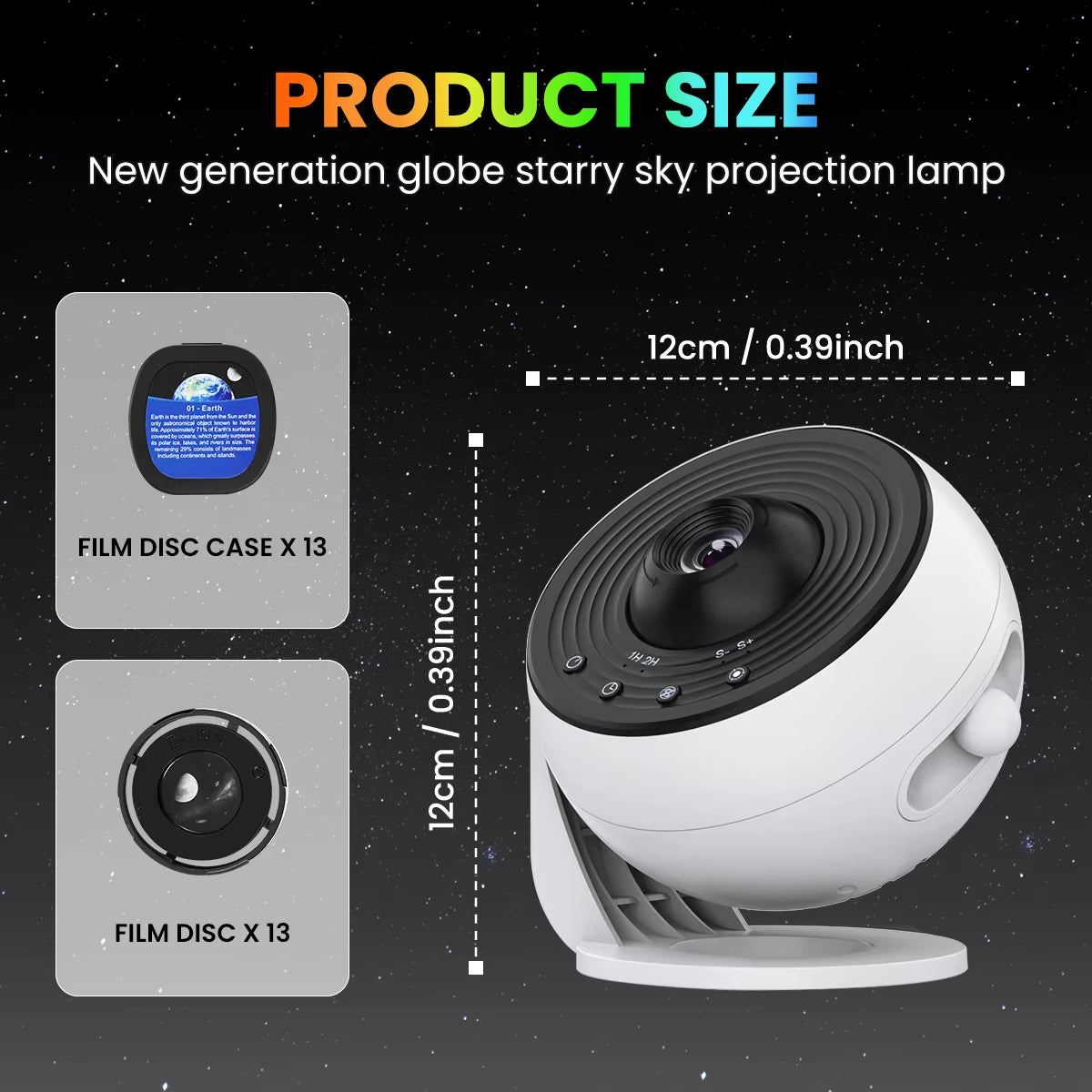 13-in-1 Star and Galaxy Projector: Planetarium Aurora Night Light for Bedrooms and Kids