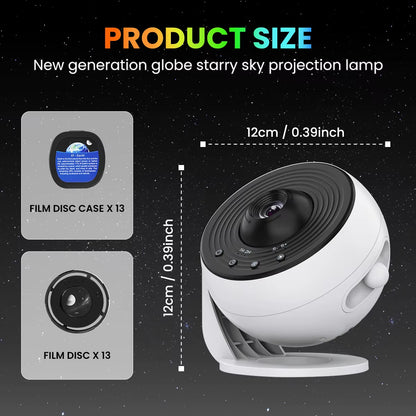 13-in-1 Star and Galaxy Projector: Planetarium Aurora Night Light for Bedrooms and Kids