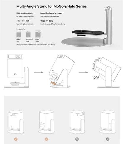 Salange Adjustable Desktop Projector Stand Mount for XGIMI Halo H6 and Xiaomi HY300 HY320 Projectors