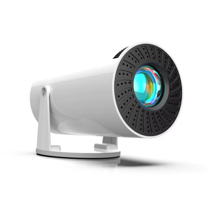 Portable Mini Video Projector for Outdoor Home Theater with 130-Inch Screen, WiFi and Bluetooth - HY300 Pro Smart Projector