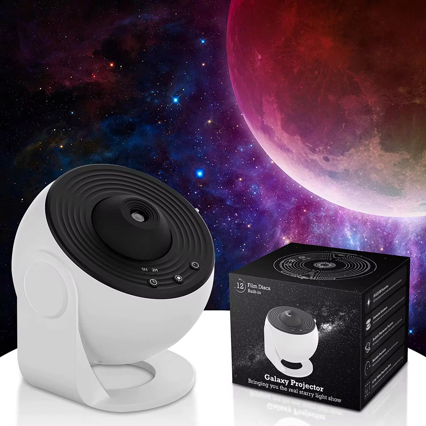 13-in-1 Star and Galaxy Projector: Planetarium Aurora Night Light for Bedrooms and Kids