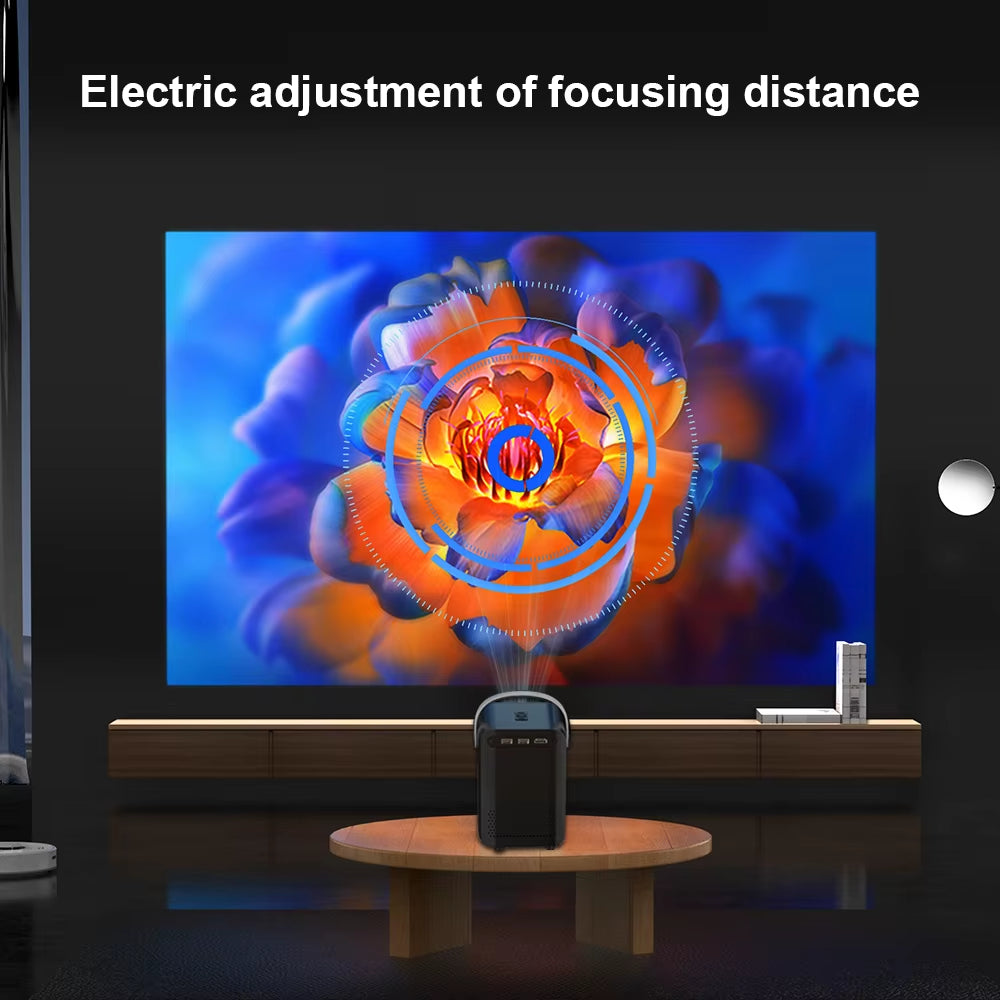 P11 Smart Projector - 1080P Mini Portable Home Cinema with Android 10.0 and WiFi, Compatible with Samsung and Apple, Ideal for Outdoor 4K Movies