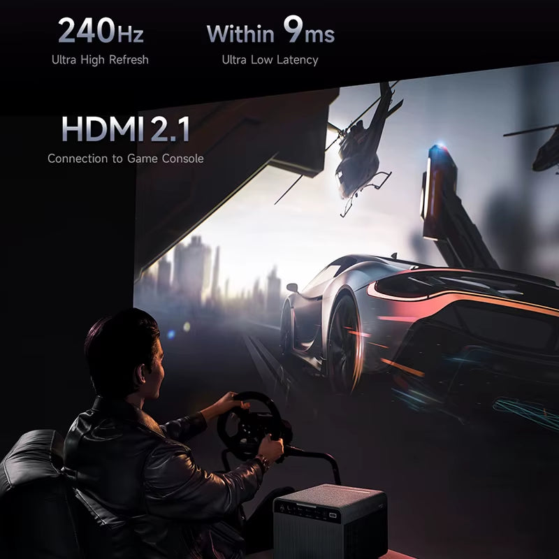 Formovie X5 4K Home Theater Projector - 4500 ANSI Lumens, HDR10+, WiFi 6, 3840x2160p Native Resolution, ALPD Technology, MEMC for Enhanced Cinema Experience