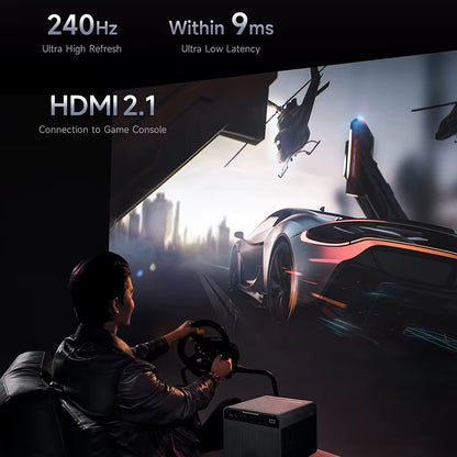 Formovie X5 4K Home Theater Projector - 4500 ANSI Lumens, HDR10+, WiFi 6, 3840x2160p Native Resolution, ALPD Technology, MEMC for Enhanced Cinema Experience