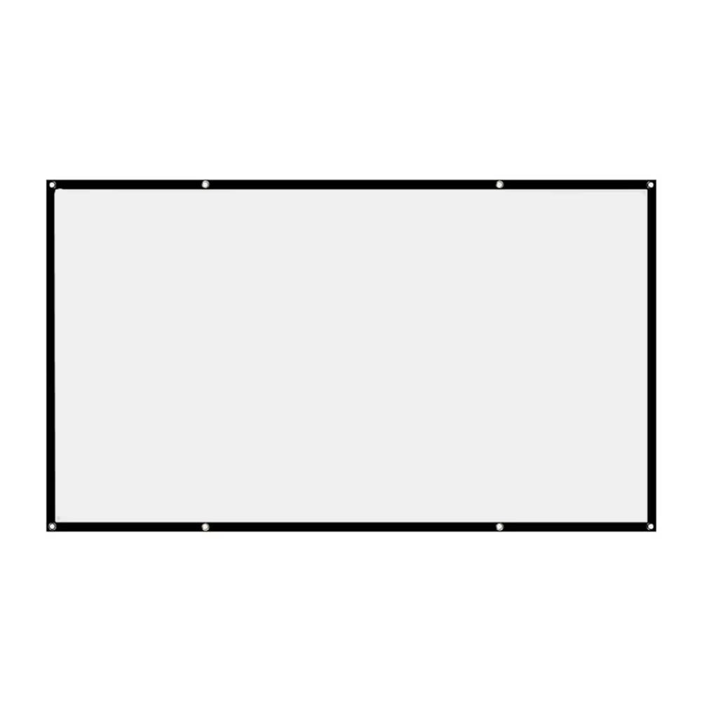 169 Portable HD Projector Screen for Home Theater and Outdoor Use - Available in 60/72/84/100/120/150 Inches