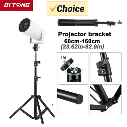 Extendable 160cm Projector Bracket Travel Tripod Lighting Stand for Magcubic HY300 and HY320 Mini Projectors and Cameras
