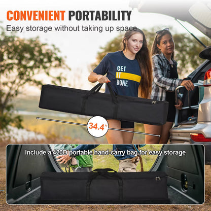 Succebuy 150-Inch Portable Projector Screen with Stand, 16:9 Aspect Ratio, 4K and 1080p HD for Home, Office, Garden, and Movie Theater Use