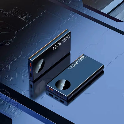 120W 50000mAh High-Capacity Power Bank with Fast Charging for iPhone, Samsung, and Huawei - Portable Battery Charger 2024