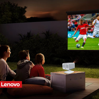 Lenovo 4K Ultra HD Portable Laser Projector with Android, Wi-Fi 6, Auto Focus, and Outdoor Full HD Video for Home Theater